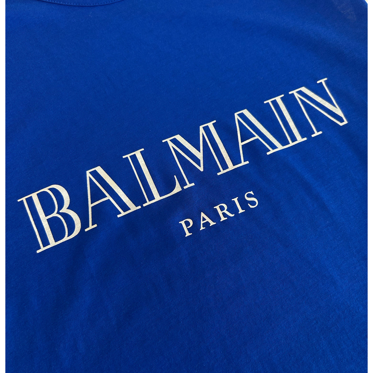 BALMAIN - Blue Logo Tank Top Sz 8-10