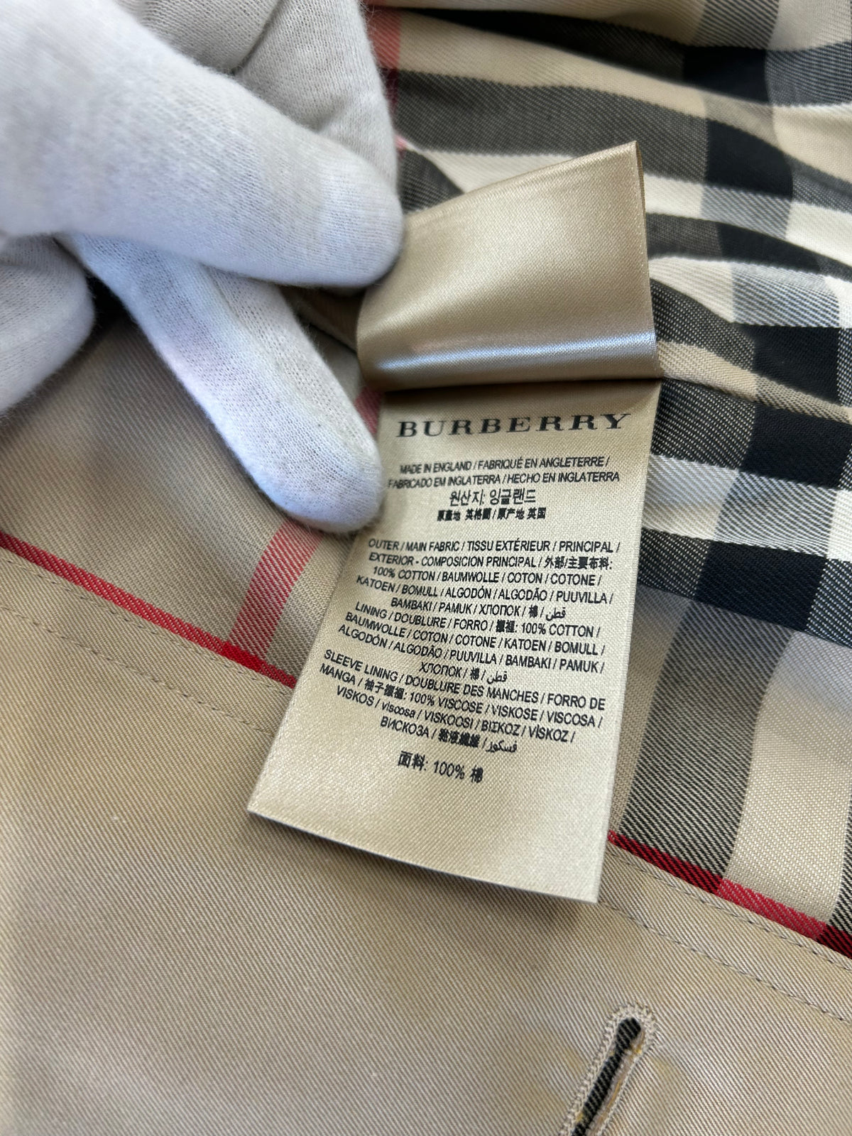 BURBERRY - Mid-length Kensington Heritage Trench Coat in Honey Sz IT 36