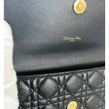 DIOR - Caro Pouch Chain Bag - Black Cannage Leather