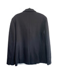 RIKA STUDIOS - Black Felt Wool Blazer Sz L