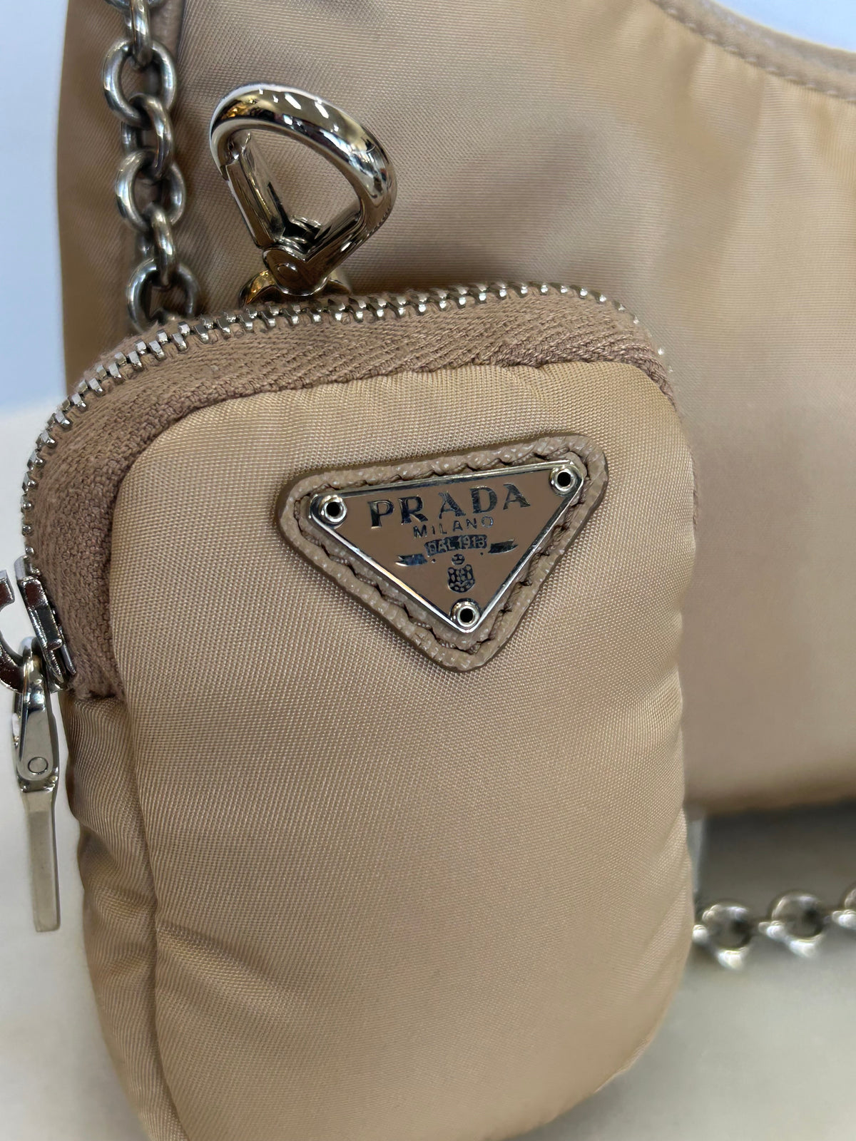 PRADA - Re-Edition 2005 Re-Nylon Bag - Cameo Beige