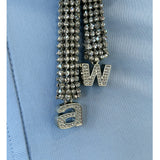 ALEXANDER WANG - Crystal Tie-Waist Shirt Dress Sz 0