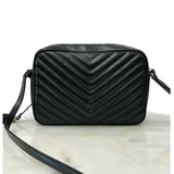 SAINT LAURENT - Lou Black Soft Quilted Leather Camera Bag