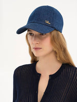 CHLOÉ - THE CHLOÉ ICONIC CAP IN DENIM