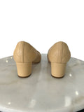 CHANEL - CC Quilted Leather Block Heels Sz 38.5