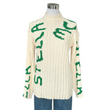 STELLA MCCARTNEY x Ed Curtis - Printed Wool-Blend Sweater Sz S