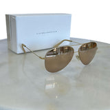 VICTORIA BECKHAM - 18k Gold-Plated Aviator Sunglasses