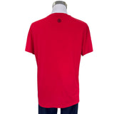 BALMAIN - Embroidered Logo Red T-Shirt Sz XL / Suit AUS M/L