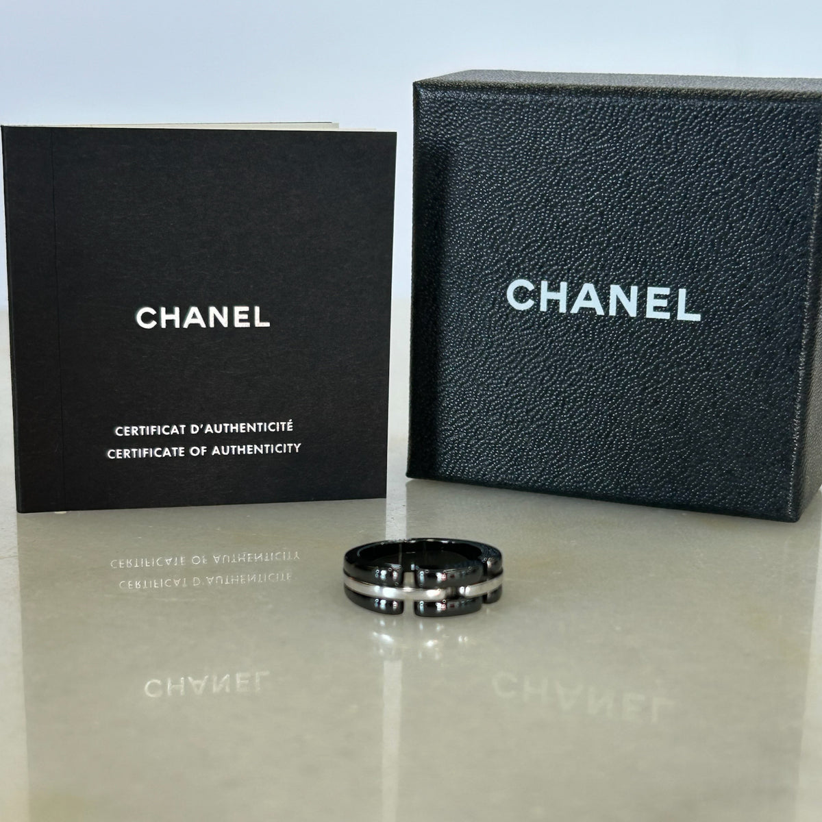 CHANEL - Ultra Ring Ceramic & 18k White Gold