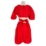 AJE - Psychedelia Cutout Mini Dress Red Sz 8