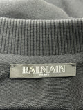 BALMAIN - Glitter Logo Black Jumper Sz 36