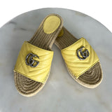 GUCCI - GG Marmont Espadrille Slides Sz 38.5