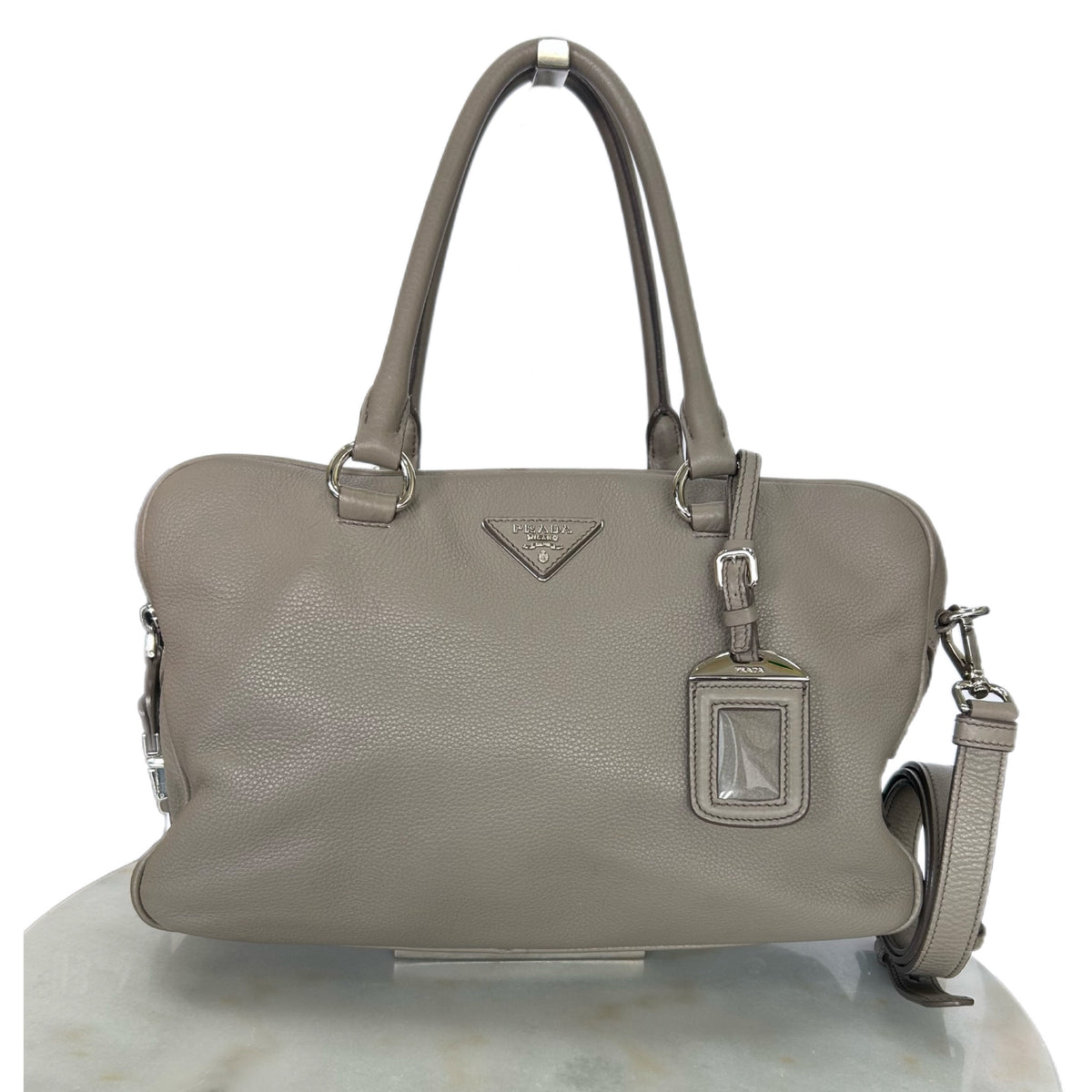 PRADA - Vitello Daino Bauletto Bag