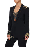 CAMILLA - ‘Wise Wings’ Tailored Mid Length Jacket Sz L