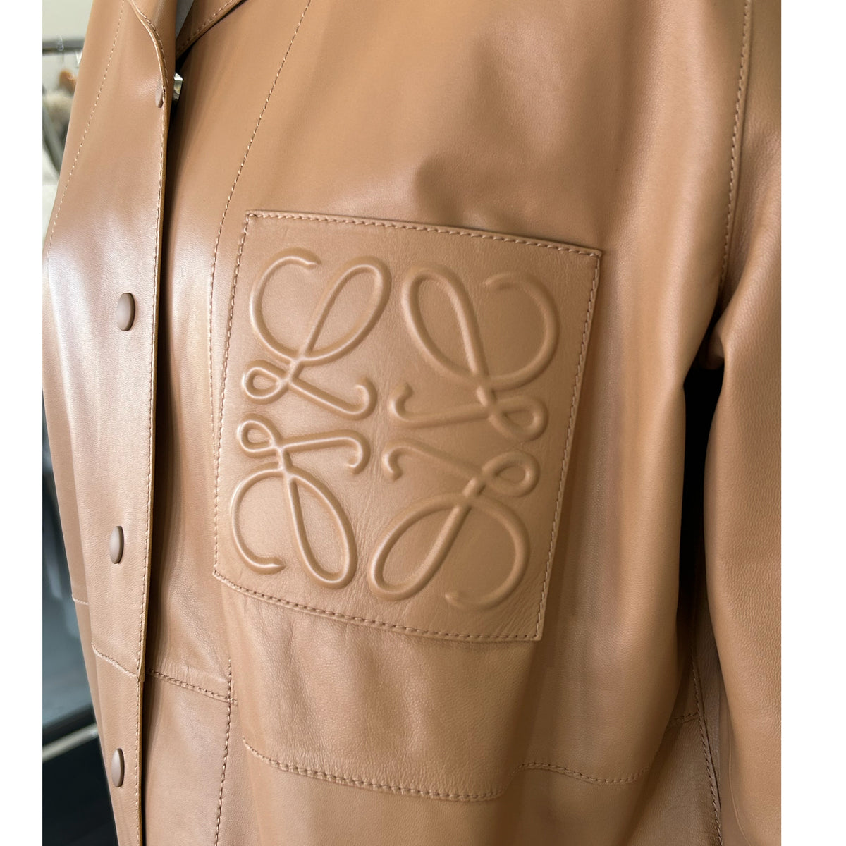 LOEWE - Anagram Leather Over-shirt Jacket & Pants