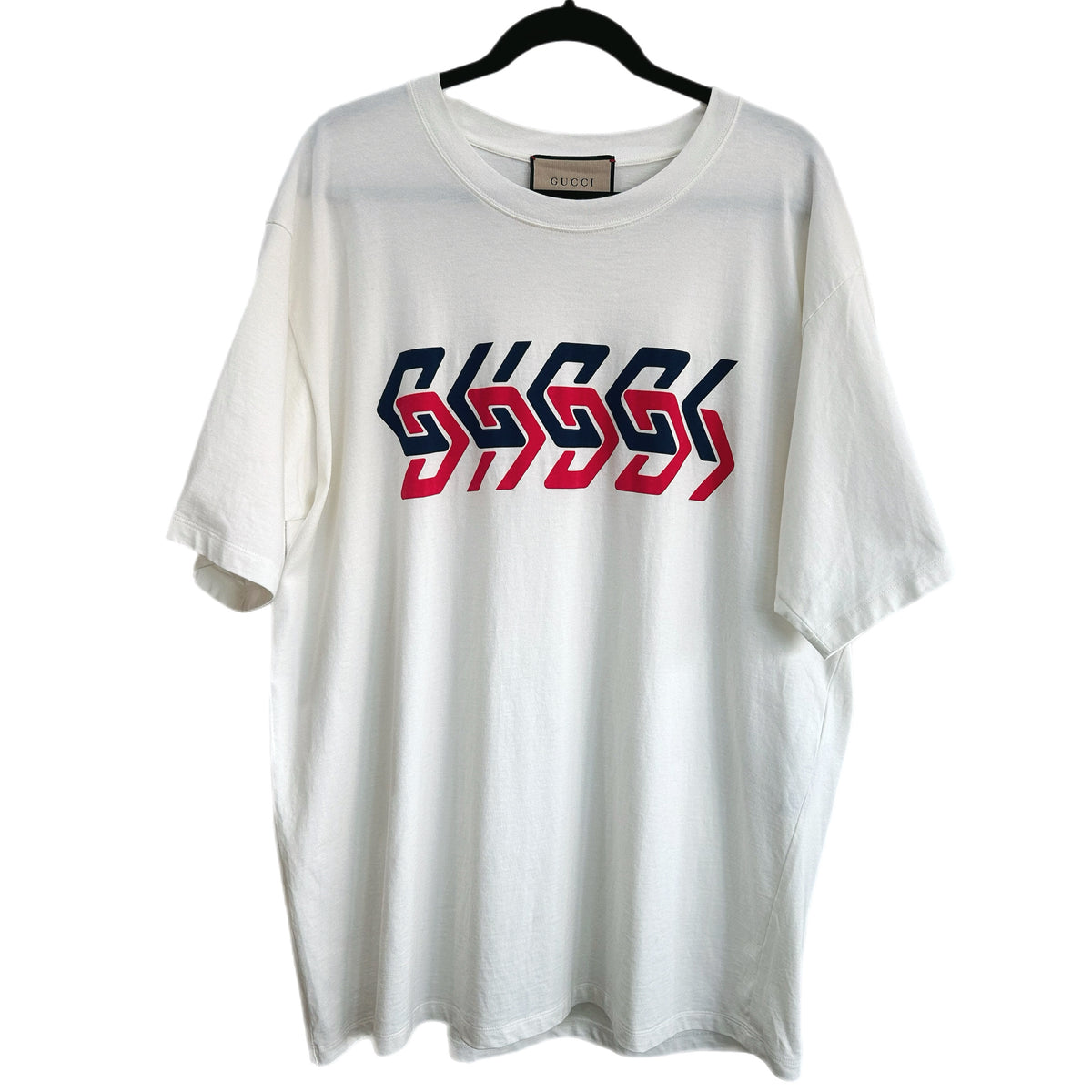 GUCCI - Mirror Logo White T-shirt Men’s XXL