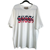 GUCCI - Mirror Logo White T-shirt Men’s XXL