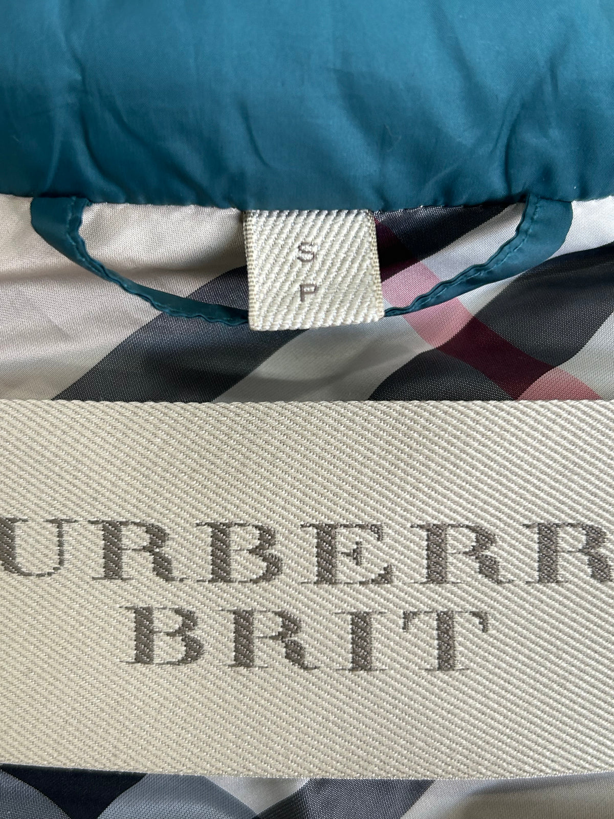 BURBERRY BRIT - Quilted Down Puffer Jacket Sz S