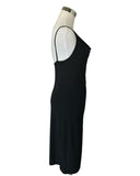 FENDI - Black Cowl Neck Slip Dress Sz S