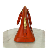 PRADA - Saffiano Orange Vernis Dome Bag