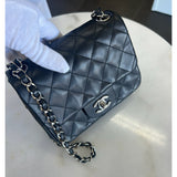 CHANEL - Mini Square Flap Bag in Black
