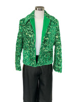 BOTTEGA VENETA - Abstract Chenille Boucle Green Jacket Sz 44