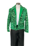 BOTTEGA VENETA - Abstract Chenille Boucle Green Jacket Sz 44