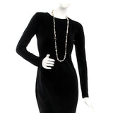 CHANEL - Pearl CC Graffiti Long Necklace
