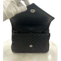 SAINT LAURENT - College Medium Bag in Black Quilted Leather