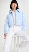 ALEXANDER WANG - Oxford Bubble Hem Puffer Jacket Sz XS (Relaxed Fit)