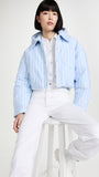 ALEXANDER WANG - Oxford Bubble Hem Puffer Jacket Sz XS (Relaxed Fit)