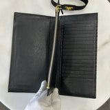 PRADA - Saffiano Black Leather Travel Wallet