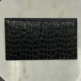 SAINT LAURENT - Uptown Pouch in Crocodile-Embossed Shiny Leather