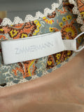 ZIMMERMANN - Devi Spliced Linen Mini Dress Sz 1