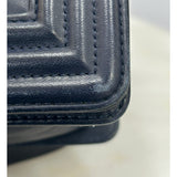 CHANEL - Navy Medium Boy Bag Circa 2017-2018