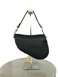 DIOR - Saddle Bag in Black Grained Leather