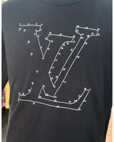 LOUIS VUITTON - LV Stitch Print & Embroidered T-Shirt