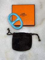 HERMÈS - Chaine d'Ancre Scarf Ring Blue