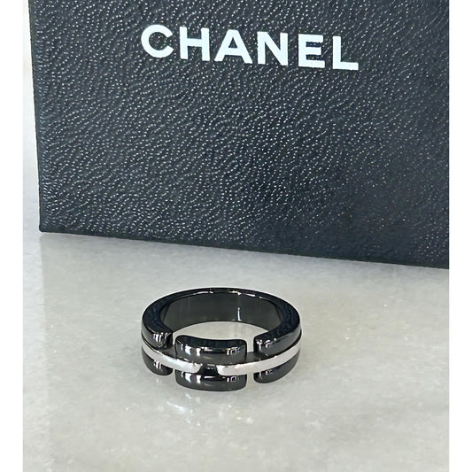 CHANEL - Ultra Ring Ceramic & 18k White Gold