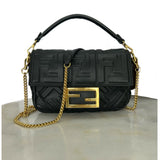 FENDI - Mini Baguette Black Bag