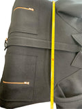 JAC + JACK - Black Felt Wool Zip Up Jacket Sz S