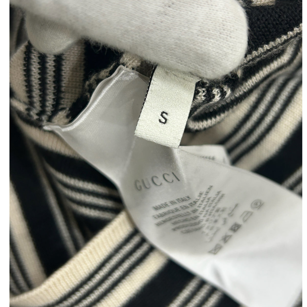 GUCCI - Cashmere Blind for Love Jumper Sz S
