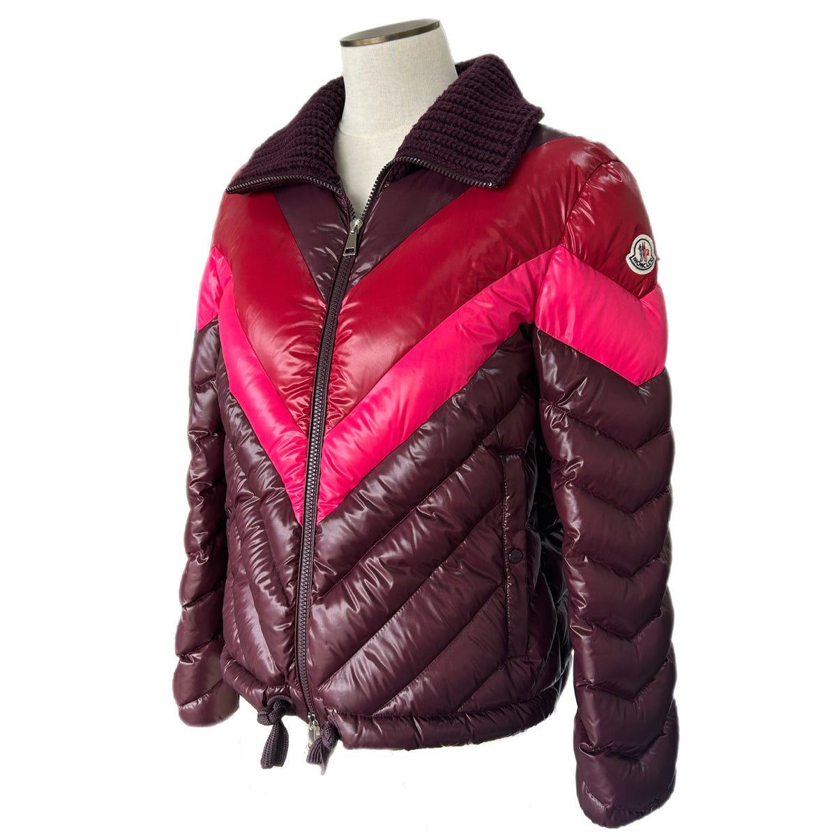 MONCLER - Albatros Chevron Down Jacket Sz 1