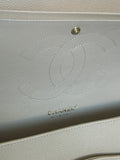 CHANEL - Classic Double Flap Jumbo Bag - Beige Caviar Leather