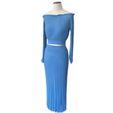 SCANLAN THEODORE - Rib-Knit Off-Shoulder Top & Skirt