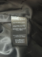 ANINE BING - Henry Black Leather Jacket Sz XS Relaxed Fit