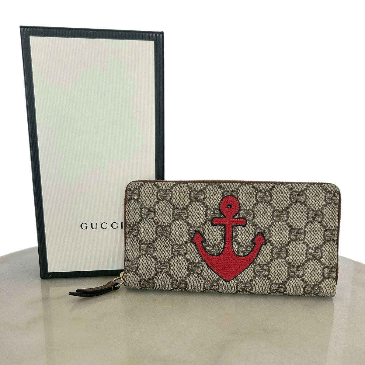 GUCCI - GG Monogram Anchor Wallet
