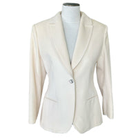 CHANEL - Cream Wool Blazer Sz FR 40