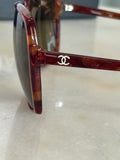 CHANEL - Red Tortoiseshell Sunglasses