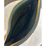 PRADA - Vitello Daino Leather Crossbody Bag - Deep Green